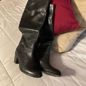 Franco Sarto Black Heeled Boots